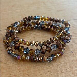 Elegant Multi-Color Beaded Bracelet Set